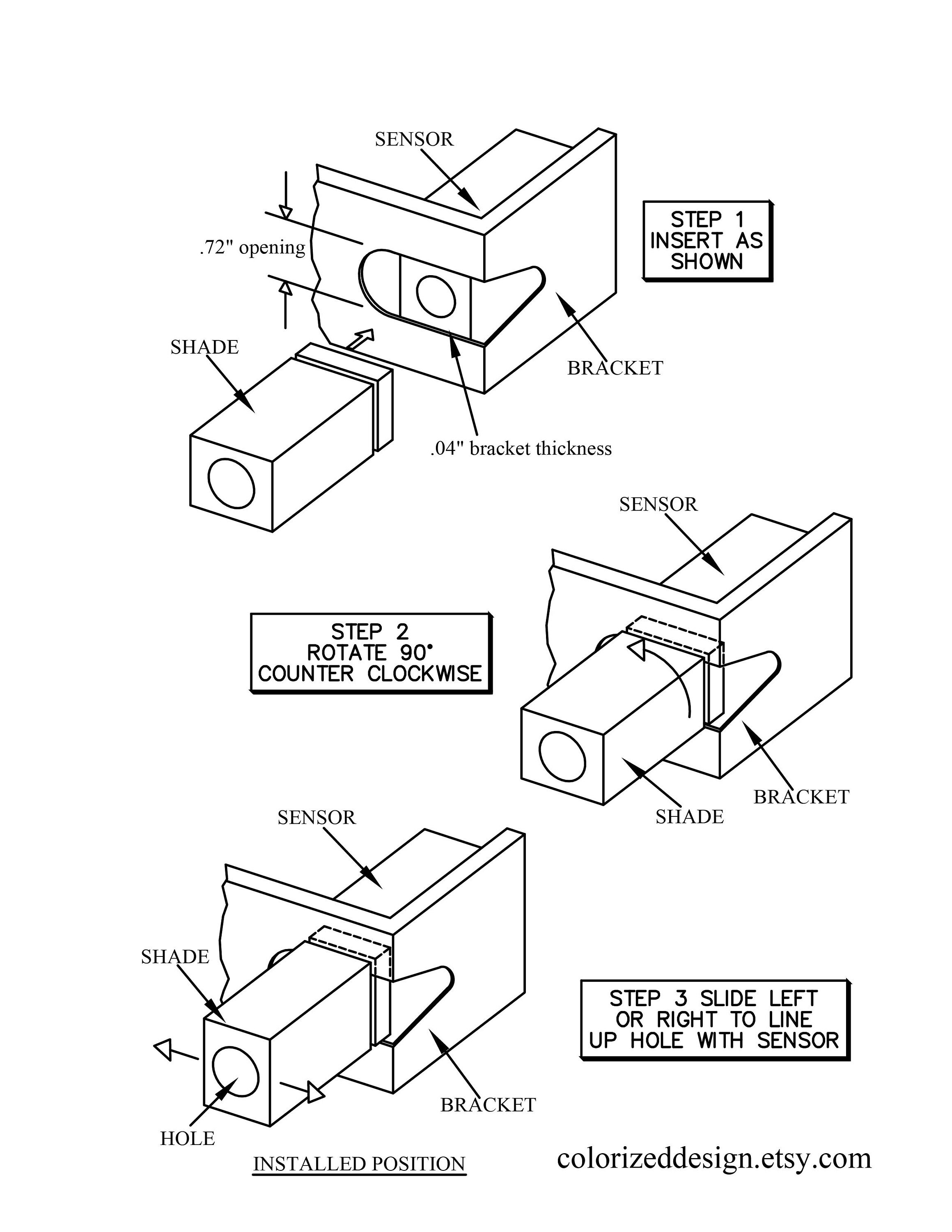 Garage Door Sensor Shade Chamberlain Cover Shield Etsy