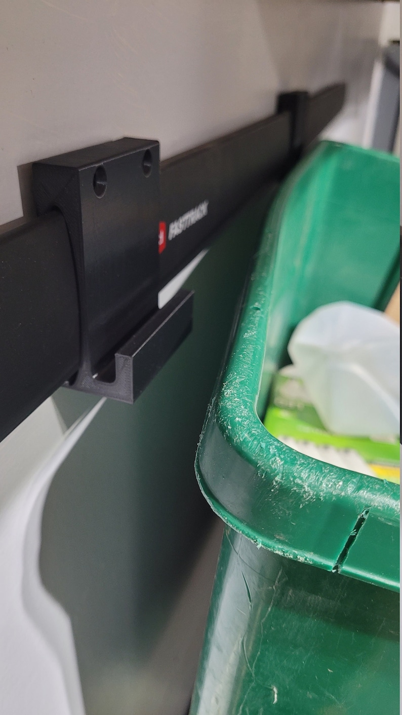 Recycle Bin Wall Mount Holder Rubbermaid Fastrack System Compatible ...