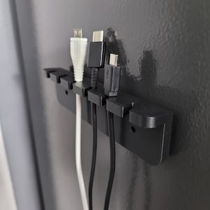 Cord Management Bracket - USB Cord Organizer - Phone Charging Cord Storage