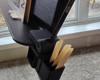 Reed Holder for Music Stand - Combo Reed and Pencil Holder - Woodwinds