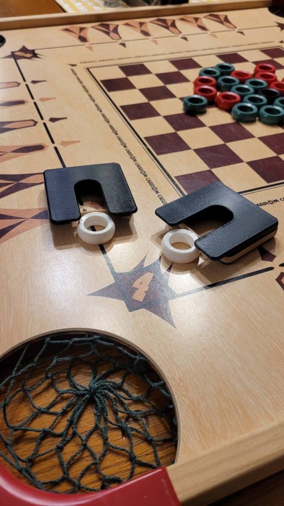 Boite en bois Pions Carrom - Carrom Art - Boutique BCD Jeux