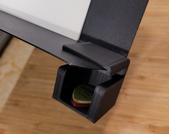 Guitar Pick Holder for Music Stand - Holds over 20 Guitar Picks of Various Sizes