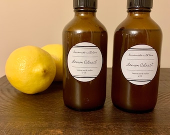 Homemade Lemon Extract