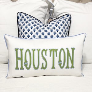 Monogram Appliqué Pillow Cover-Personalized Pillow-Monogram Pillow-Appliqué Pillow-Embroidered Pillow-Large Monogram Pillow