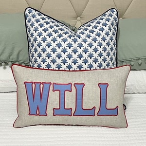 Monogram Appliqué Pillow Cover-Personalized Pillow-Monogram Pillow-Appliqué Pillow-Embroidered Pillow-Large Monogram Pillow