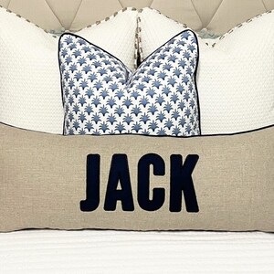 Monogram Appliqué Pillow Cover-Personalized Pillow-Monogram Pillow-Appliqué Pillow-Embroidered Pillow-Large Monogram Pillow-Accent Pillow