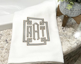 Large Ottoman Hand Towel-Applique Hand Towel-Embroidered Hand Towel-Guest Towel-Ottoman Hand Towel