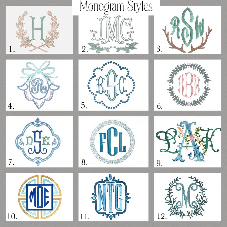 Large Monogram Pillow Coverembroidered Pillowpersonalized Etsy