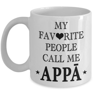 APPĀ, Sri Lankan Dad, Sri Lankan Father, Gift for Sri Lankan Dad, Gift for Sri Lankan Father,Sri Lankan Dad Mug