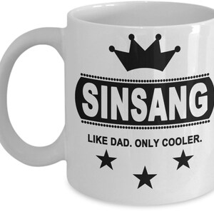 SINSANG, Korean Dad, Korean Dad Mug, Korean Father, Korean Father Mug, Gift for Korean Dad, Gift for Korean Father