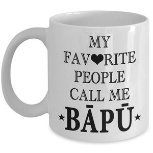 BĀPŪ, Hindi Dad, Hindi Dad Mug, Indian Dad, Indian Father, Hindi Father Mug, Gift for Hindi Dad, Gift for Hindi Father