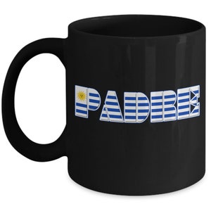 PADRE, Uruguayan Dad, Uruguayan Dad Mug, Uruguayan Dad Gift, Uruguay Dad Mug, Uruguay Dad Gift, Uruguay Dad, Uruguayan Dad Flag Mug