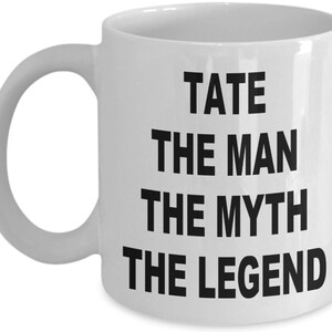 TATE The Man The Myth The Legend, Jewish Father Mug, Gift for Jewish Father, Jewish Father&#39;s Day Mug, Jewish Father&#39;s Day Gift