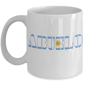 ABUELO, Argentinian Grandfather, Argentinian Grandfather Mug, Argentinian Grandfather Gift, Argentina Grandfather Mug, Argentina Grandfather