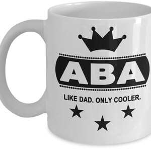 ABA / Jewish Dad / Jewish Father / Gift for Jewish Dad / Gift for Jewish Father / Jewish Dad Mug
