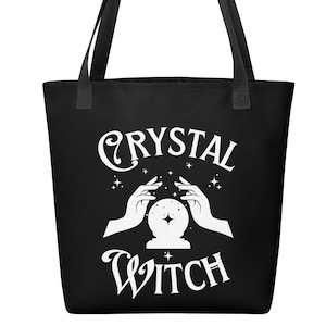 CRYSTAL WITCH Halloween Tragetasche, Wahrsagerin Crystal Ball Süßes oder Saures Tasche