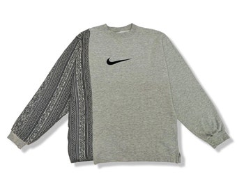 Reworked Nike Sweatshirt Grey