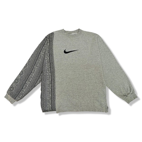 Reworked Nike Sweatshirt Grey