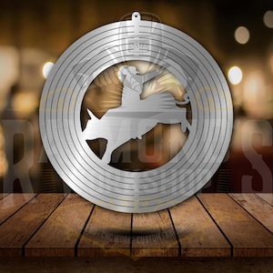 Bull Rider Wind Spinner