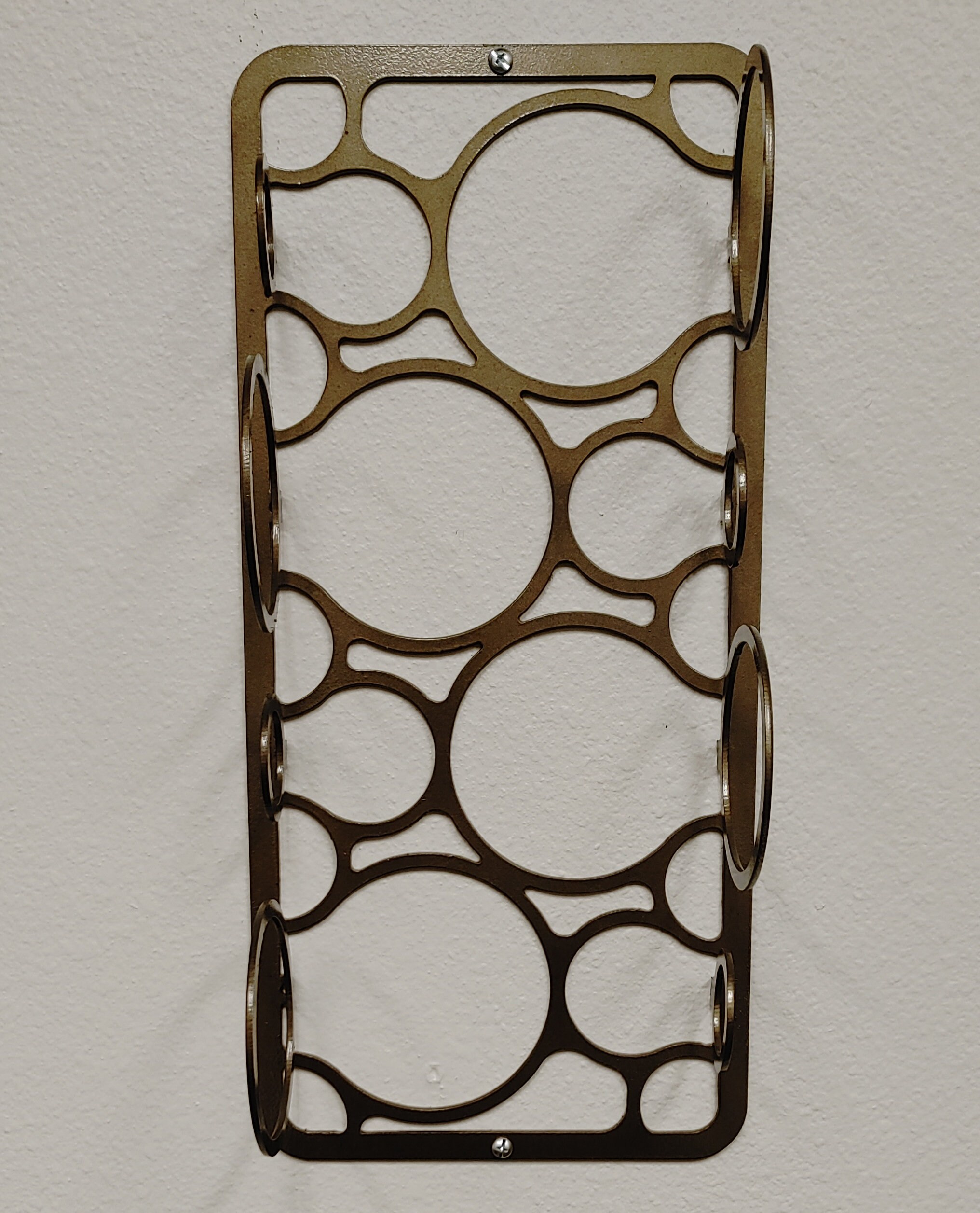 Metal Wall Mounted Wine Bottle Holder - Etsy