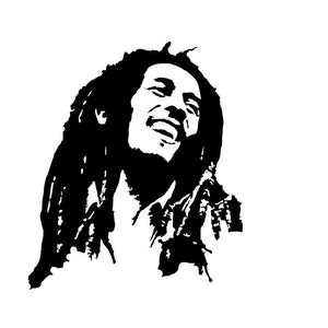 Bob Marley portrait Digital Vector .svg, .jpeg, .dxf