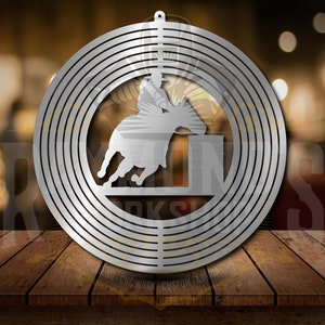 Barrel Racer Wind Spinner