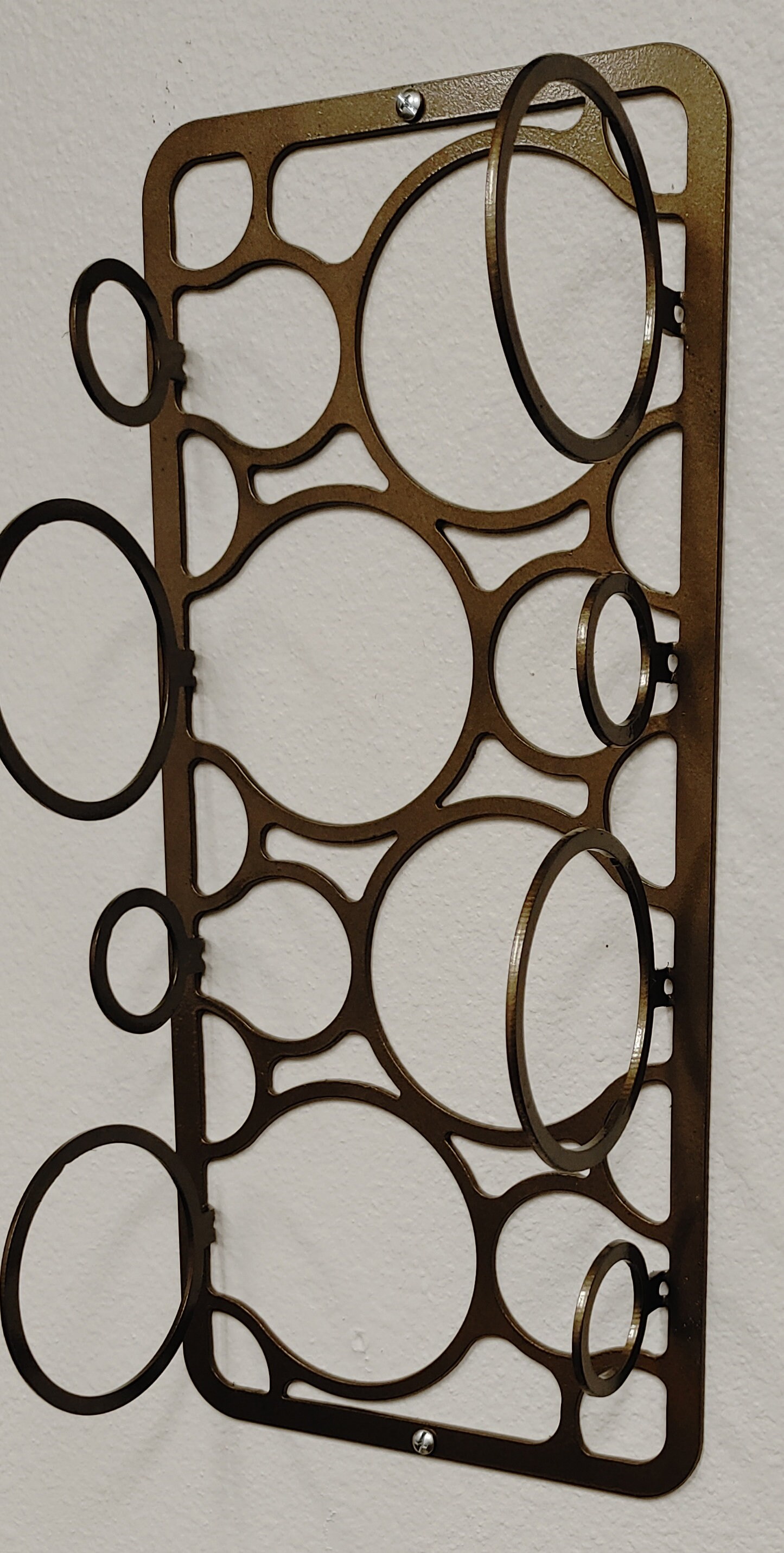 Metal Wall Mounted Wine Bottle Holder - Etsy