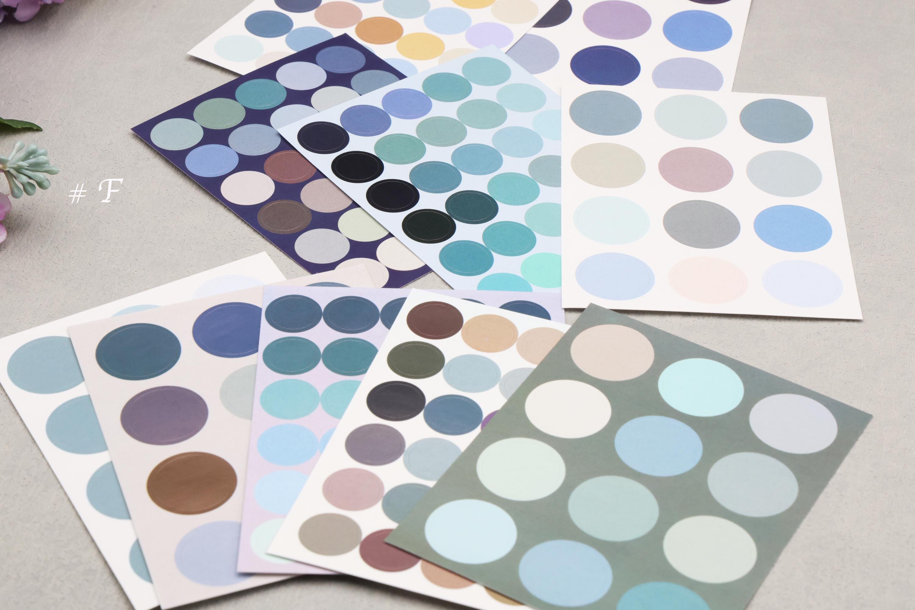 Random Dots Sticker Dot Round Stickers | 10 Sheets Colorful Small Round Sticker | 210 ...