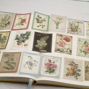 60 stks/pak bloem bloemen plant botanisch thema, washi-papier stickers, gestanste stickers Y02