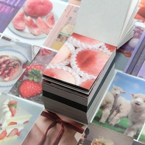 450 sheets mini paper booklet | assorted pattern life happy moment cute relax vellum paper ephemera collage Y02