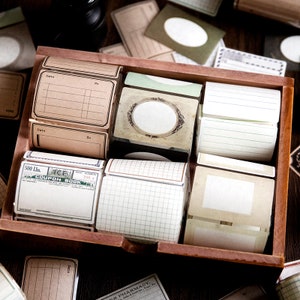 Vintage labelframe papier tape |  notitie blanco papier briefpapier label dagboekpapier Tape
