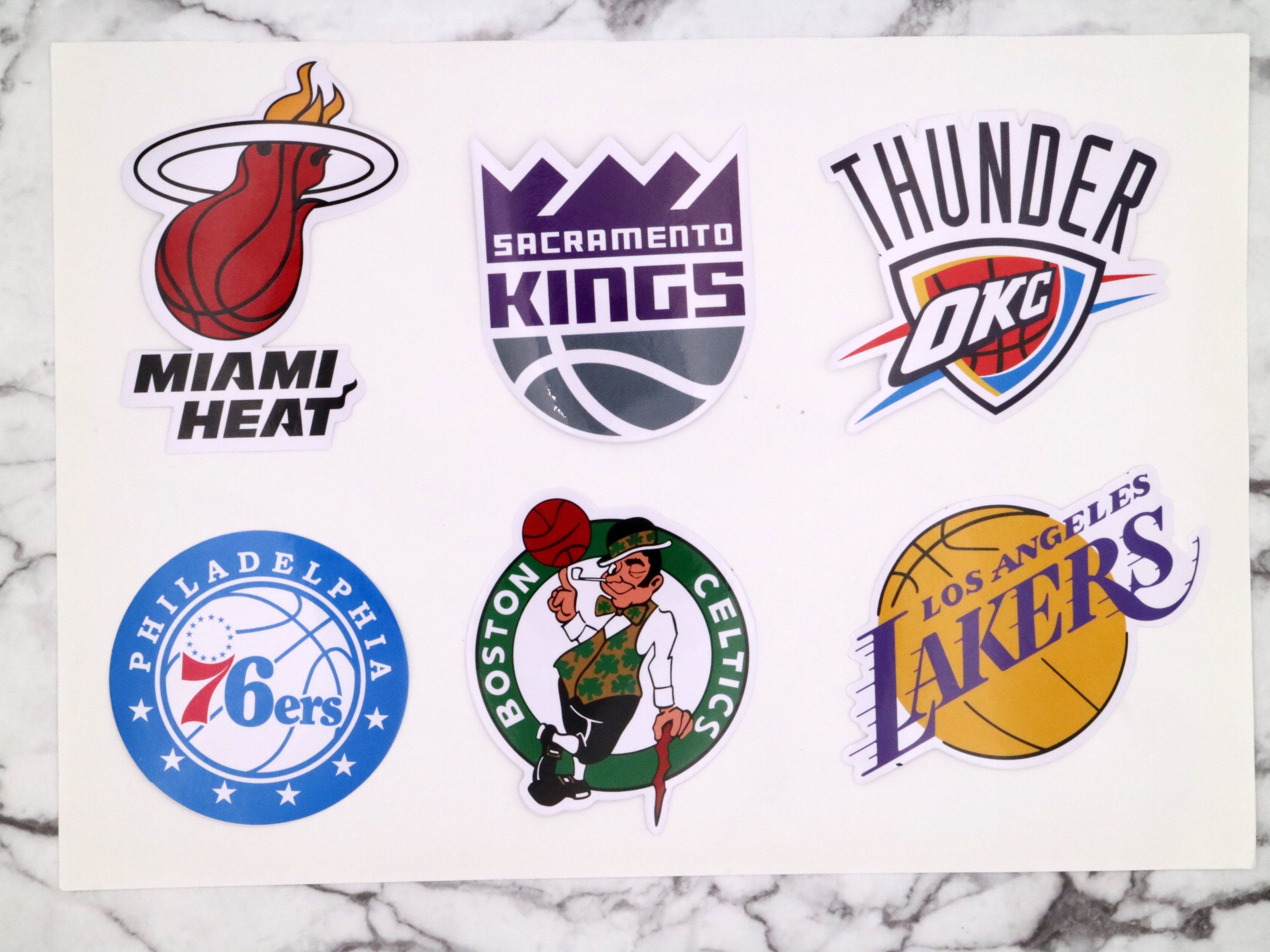 35 pcs nba team logo stickers nba stickers nba champions Etsy