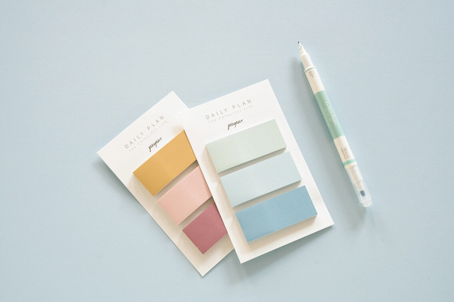 Solid Color Large Sticky Notepad 6 Color Combo Sticky Notes Etsy