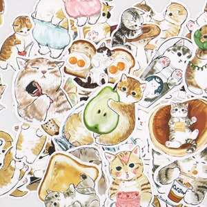 50 pcs | lots Cat Pet Sticker | cute cat  stickers  | Waterproof Sticker