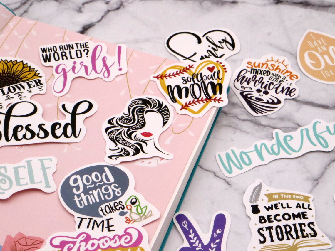 50pcs/lots Text/Wort STICKER Englische Buchstaben Aufkleber Etsy