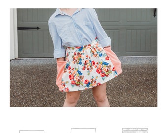 Pocket Skirt - PDF Sewing Pattern