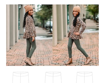 Ribbed Leggings - PDF Sewing Pattern