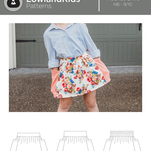 Pocket Skirt - PDF Sewing Pattern