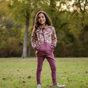 Youth Half Zip Sweater - PDF Sewing Pattern