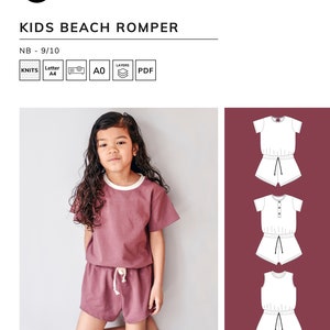 Beach Romper - PDF Sewing Pattern