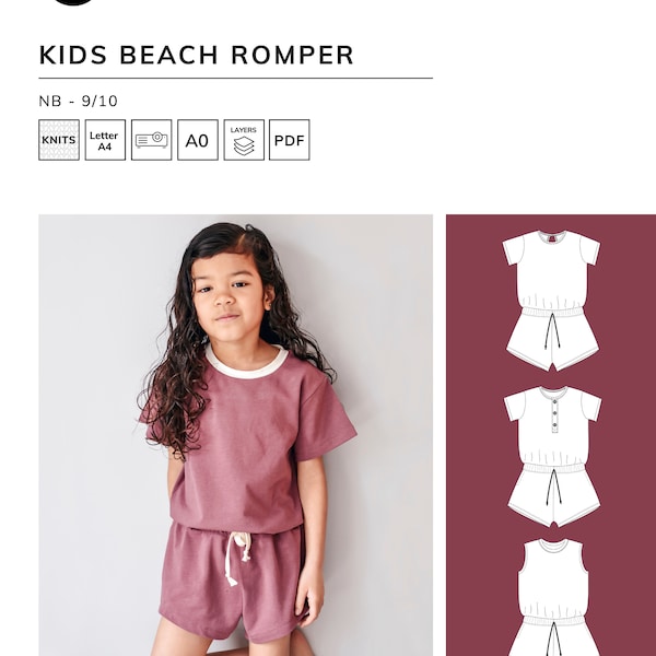 Beach Romper - PDF Sewing Pattern