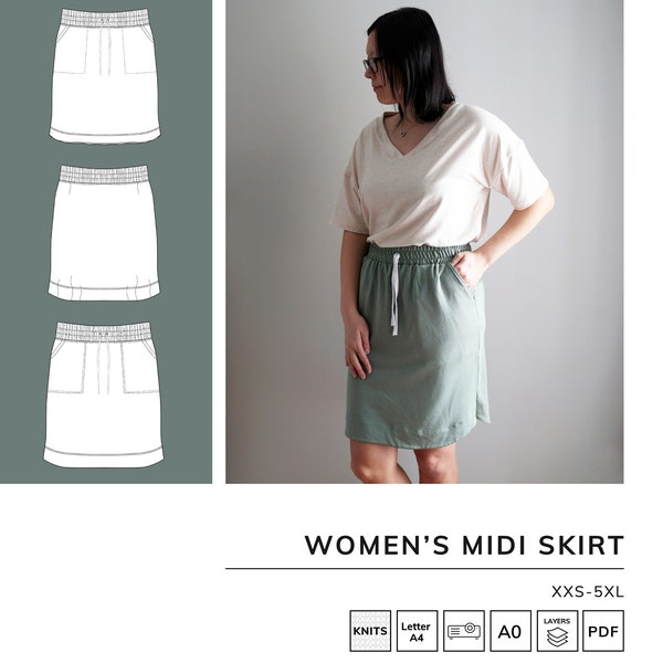 Adult Midi Skirt