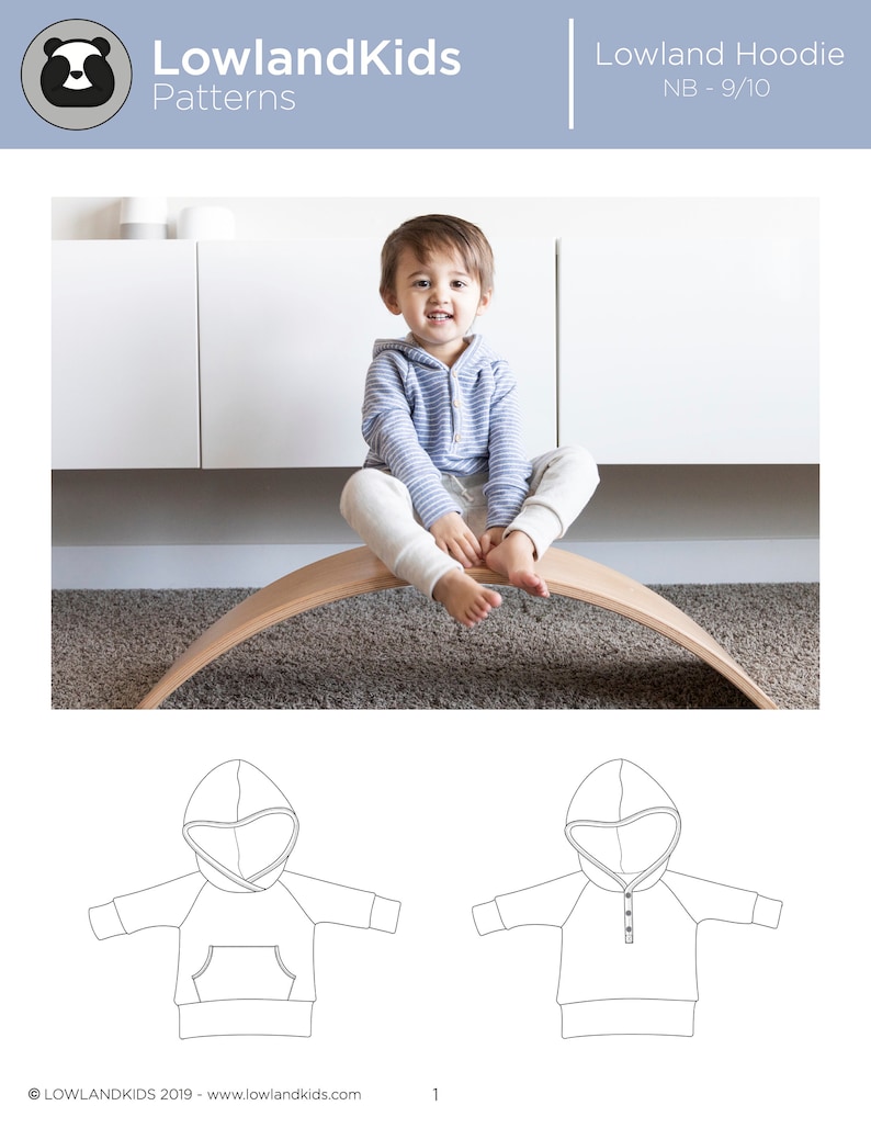 Lowland Hoodie PDF Sewing Pattern