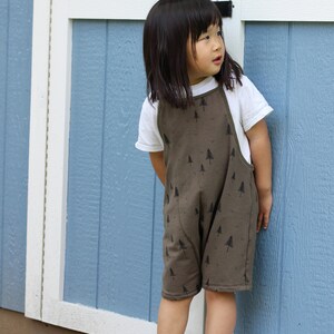 Tie die brown romper main image 0