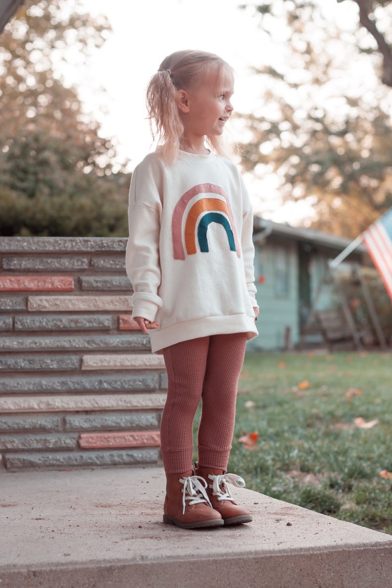 Gerippte Leggings PDF Schnittmuster - Mädchen Hose Schnittmuster für Baby, Kleinkind und Kinder. Bild 8