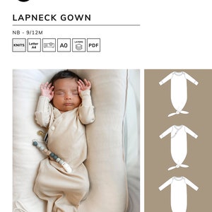 Lapneck Gown - PDF Sewing Pattern
