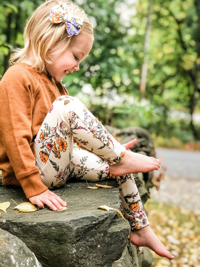 Gerippte Leggings PDF Schnittmuster - Mädchen Hose Schnittmuster für Baby, Kleinkind und Kinder. Bild 7