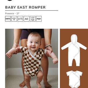 Baby East Romper - PDF Sewing Pattern
