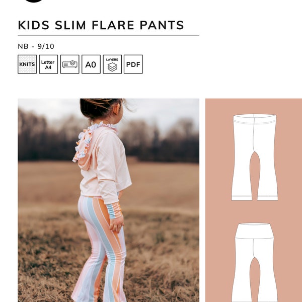 Kids Slim Flares - PDF Sewing Pattern