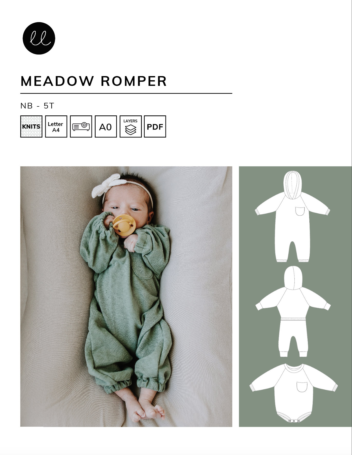 Meadow Romper - PDF Sewing Pattern
